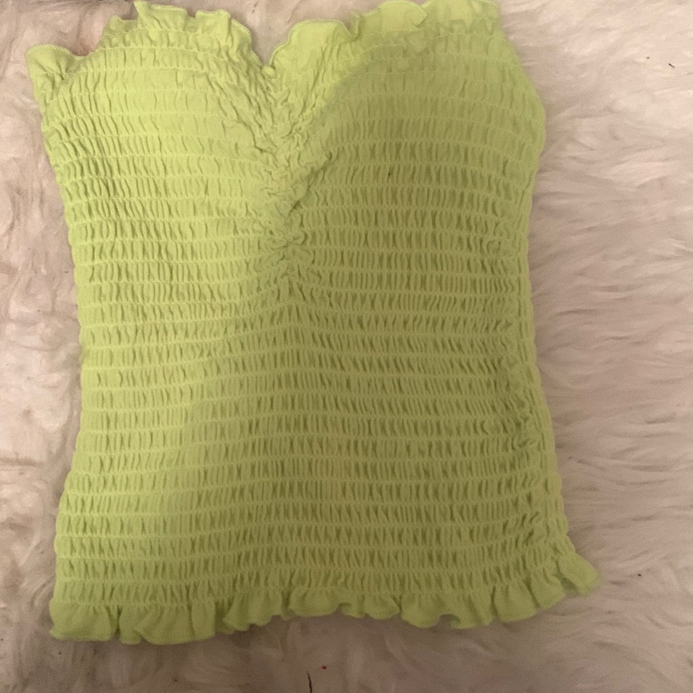strapless crop top